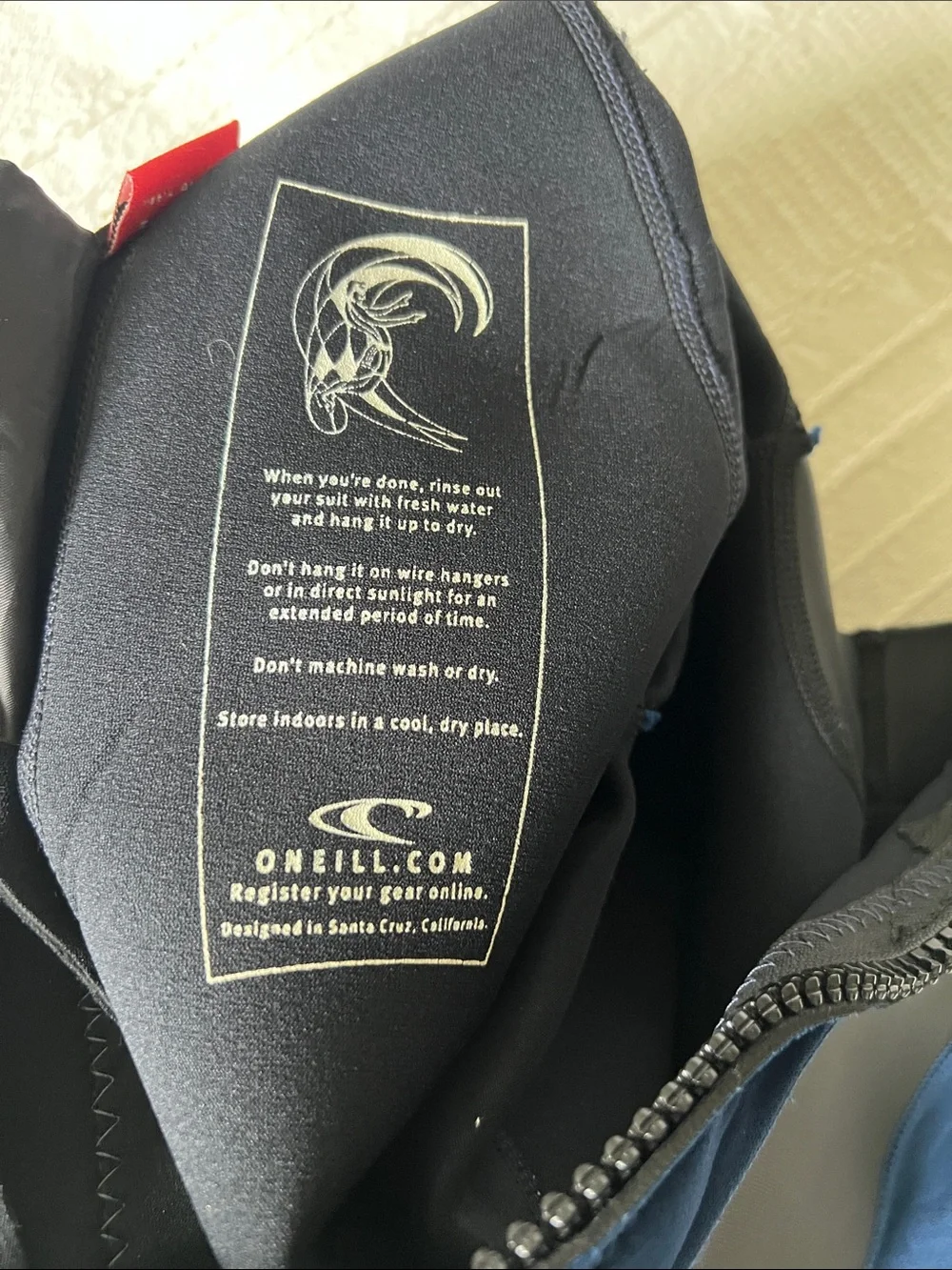 O'Neill women’s Short Sleeve wetsuit- Navy & Light Blue - Picture 8 of 15